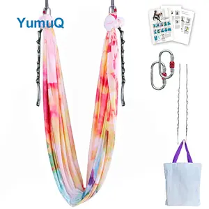 YumuQ Heavy Duty Hanging Kit Flying Home Gym Air Aerial Yoga Indoor Multifunction Hammock Swing Set