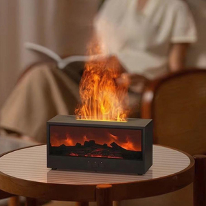 Hương Thơm Tinh Dầu Khuếch Tán Với Điều Khiển Từ Xa Hẹn Giờ Ngọn Lửa Mô Phỏng Độ Ẩm Bàn Ánh Sáng Ban Đêm Cho Nhà Văn Phòng Quà Tặng - Product Image 1