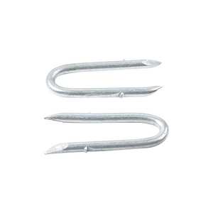 Agrafes en acier galvanisé Q195 <span class=keywords><strong>pour</strong></span> clôtures en fil métallique et clôtures tissées, clous en U - Product Image 3