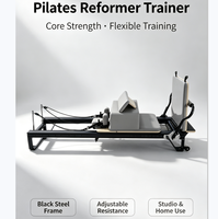 Machine de Pilates Reformer en aluminium de haute qualité, lit d'entraînement professionnel pour le renforcement du tronc, chariot coulissant, barre de repose-pieds réglable, pour studio de bien-être
