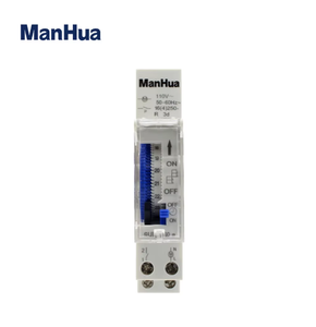 Manhua SUL180a 220V AC 16A/20A <span class=keywords><strong>Programmable</strong></span> Minuterie Mécanique <span class=keywords><strong>Interrupteur</strong></span> 24 Heures <span class=keywords><strong>Horaire</strong></span> Quotidien Boîtier Transparent Entrée Rail Din - Product Image 2