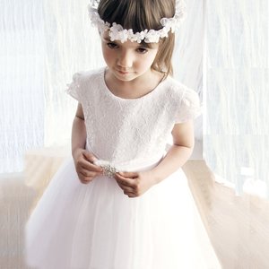 Hermosos <span class=keywords><strong>Vestidos</strong></span> de Primera <span class=keywords><strong>Comunión</strong></span> para Niñas de 2 a 12 Años, <span class=keywords><strong>Vestidos</strong></span> de Fiesta Blancos para Niñas Pequeñas, <span class=keywords><strong>Vestidos</strong></span> de Niña de las Flores de Longitud Completa <span class=keywords><strong>2022</strong></span> - Product Image 4