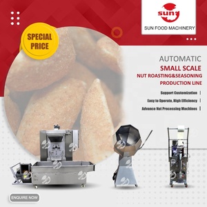 Nueva Máquina Rotatoria de Tambor para Recubrir y Sazonar Frutos Secos: Cacahuates Tostados, Almendras, Anacardos, con Saborizante Octogonal de <span class=keywords><strong>Harina</strong></span> de Alta Calidad - Product Image 1