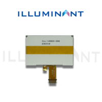 128x64 Type graphique 1.69 pouces Mono LCD LCM FSTN Positif 12 heures FPC SPI 300 nits Transflectif