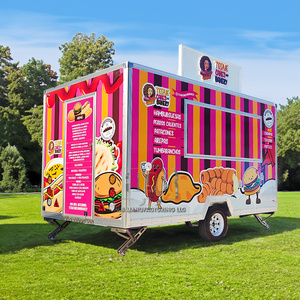 Venta al por mayor CE certificado móvil camión de comida nueva condición carrito remolque para la venta en Filipinas para la venta de helados y dulces - Product Image 1