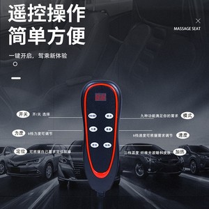 Sloth Massage Car Cushion PU Leather Memory Foam Electric Heating Lumbar Neck Back Seat <b>Pad</b> <b>For</b> Car Home Use - Product Image 2