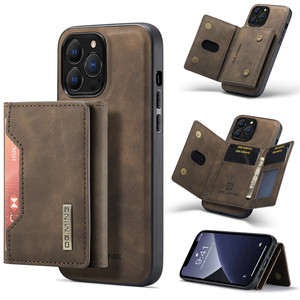 Étui de téléphone portefeuille magnétique de luxe <span class=keywords><strong>2</strong></span> en 1, étui de portefeuille détachable DG Ming avec plusieurs emplacements pour cartes pour iPhone XR 11 12 13 Pro Max - Product Image 1