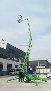 Plataforma de trabajo aéreo eléctrico de 380V Brazo plegable Remolque Cadena de acero Polipasto de 380V para hoteles Otras industrias Proveedor de China - Product Image 4