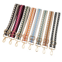 Nouvelle Sangle de Remplacement Classique en Tissu pour Sac à Main, Bandoulière Large Réglable, Accessoires de Sangle 38mm, Sangle d'Épaule Ondulée Colorée