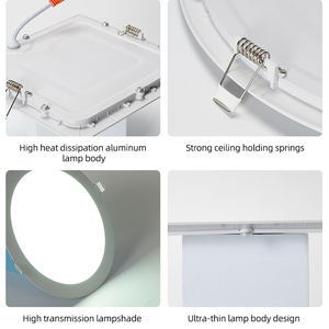 Đèn <span class=keywords><strong>Led</strong></span> Panel 3W 6W 9W <span class=keywords><strong>12W</strong></span> 15W 18W 24W Giá Nhà Sản Xuất MELINZ Chìm Màu Cao Rendering - Product Image 5