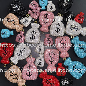 Bling funda para teléfono móvil decoraciones funda de teléfono basura dijes decoración encanto con diamantes de imitación DIY manualidades accesorios bolsa de dinero 0001 - Product Image 3