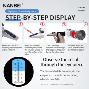 Lebensmittelsalzkonzentratometer handgerät Salinometer Salinitätsmesser Refraktometer - Product Image 5