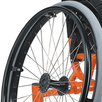 Silla de Ruedas Deportiva Activa de Aluminio Ligero Personalizada para Baloncesto, Certificación CE, Capacidad de Carga de 100 kg, 13 kg