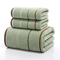 Ensembles de serviettes de bain de luxe 5 étoiles pour hôtel 100% coton motif solide Offre Spéciale emballage de boîte-cadeau