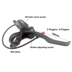 XOD frein de vélo électrique e-bike Scooter coupe à disque hydraulique frein de puissance avec prise SM 2/3 broches bricolage <span class=keywords><strong>Type</strong></span> fendu Bafang - Product Image 3
