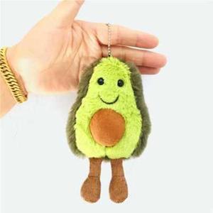 शुद्ध लाल avocado लटकन आलीशान खिलौना मशरूम स्ट्रॉबेरी तरबूज चाबी का गुच्छा गुड़िया संयंत्र बैग कपड़े सामान - Product Image 4
