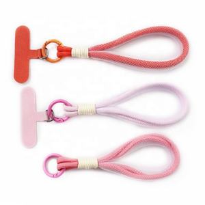 สายคล้องโทรศัพท์อเนกประสงค์แบบม้วนสวยงามสายคล้องโทรศัพท์หลากสีทำจากผ้าโพลีเอสเตอร์ยาวและสั้น - Product Image 6