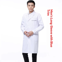 Blouse de laboratoire jetable légère et blanche, pratique pour l'élimination, idéale pour les inspections temporaires en laboratoire, les expériences médicales et le personnel des ateliers.