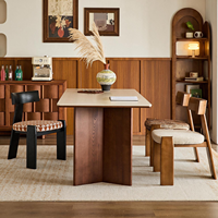 Chaises de salle à manger de style français, modernes, en velours blanc ciré, avec dossier, pour la maison, le bureau ou l'îlot de cuisine, design de créateur