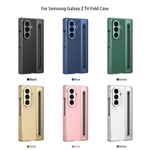 Étui de téléphone pliable à trois volets avec <span class=keywords><strong>protection</strong></span> double charnière et emplacement pour stylo pour Samsung Galaxy Z Étui pliable à trois volets - Product Image 6