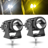 Projecteur LED Mini Bicolore JHS 12V 24V pour Moto, Véhicule Tout-Terrain, Camion, VTT - Phare Auxiliaire de Conduite OEM