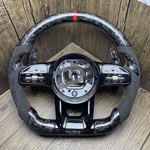 <span class=keywords><strong>Volant</strong></span> en cuir et fibre de carbone pour Mercedes Benz <span class=keywords><strong>W204</strong></span>, compatible avec Cla C117 W176 W212 W213 W207 W218 X204 W117 S204 C204 <span class=keywords><strong>C63</strong></span> <span class=keywords><strong>AMG</strong></span> - Product Image 1