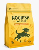 Sachet Doypack à huit soudures latérales, grande capacité, imprimé en héliogravure, haute barrière, pour aliments secs pour animaux de compagnie (croquettes et friandises pour chiens)