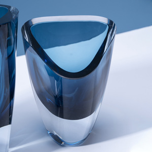 Jarrón de Vidrio de Murano Marrón Soplado a Mano de Diseño Moderno de Estilo Nórdico Europeo, Accesorios para el Hogar, Decoración de Mesa - Product Image 4