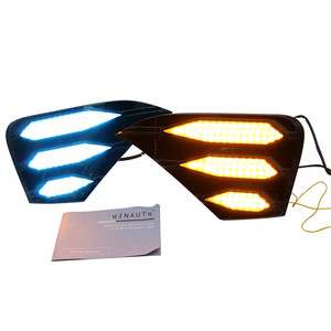 Luz de coche WINAUTO con función de señal de giro 12V DRL lámpara antiniebla para <span class=keywords><strong>Chevrolet</strong></span> Monza 2019 - <span class=keywords><strong>2020</strong></span> con luz amarilla - Product Image 1