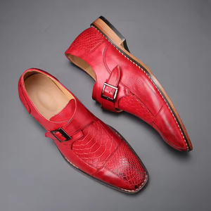 Zapatos Oxford de Cuero Genuino para Hombre, Estilo Italiano de Alta Gama, Hechos a Mano, para Boda, con Cierre Deslizante, Bordado Ligero Otoñal, Puntera de Acero - Product Image 4