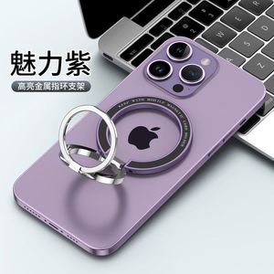 Apple IPhone Magnetic Phone Ring Holder Alloy Desktop Stand Black Purple White - Product Image 3