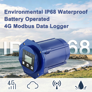 เครื่องบันทึกข้อมูลแบบใช้แบตเตอรี่ 4G LTE Modbus 4G Modbus GPRS  วัสดุพลาสติก กันน้ำมาตรฐาน IP68 - Product Image 1