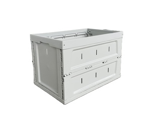 Plastic Logistics Stacking Storage Moving Collapsible Storage Box Plastic Storage Box Folding Crate