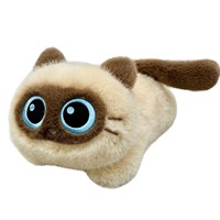 Peluche chat couché mignon 31-50cm, animal en peluche Kawaii doux et moelleux en polyester, poupée ronde, prix pour machine à griffes, vente en gros