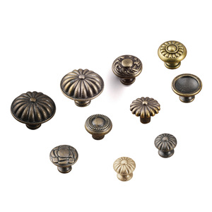 Furniture Handle And <b>Knob</b> Zinc Alloy Round Traditional Drawer Cabinet Hardware Durable Single Hole - Product Image 5