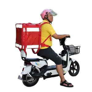 Waterproof heavy duty Insulated Bike Delivery Bag and collapsible Cooler Bags for food delivery