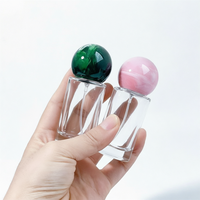 Nouvelle Arrivée en Gros : Flacon de Parfum Cosmétique Mat Transparent, Cylindrique Portable, Mini Vaporisateur de Parfum en Verre Vide de 20 ml