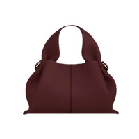 Sac à main polyvalent en PU véritable pour femme, style nuage, sac bandoulière tendance, sac à main à poignée supérieure