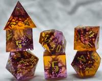 Ensemble de dés polyédriques en résine Musenluo D&D de haute qualité avec couleurs personnalisables, 7 pièces pour jeux de société, à partir de 14 ans