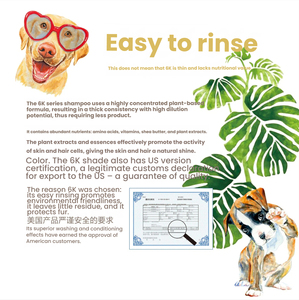 Champú Concentrado para Mascotas Serie 6K, Desodorante para Perros y Gatos, Repelente de Ácaros e Insectos, a Base de Plantas, 3.8L - Product Image 4