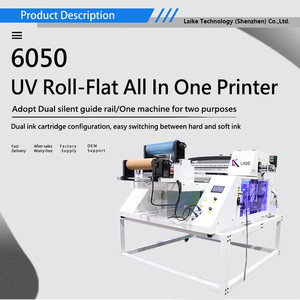 6050 3D 24 İnç Telefon Kılıfı UV DTF Yazıcı Rölyef Kristal Fabrika Direkt Dijital Yazıcı Çift Baskı Makinesi - Product Image 4