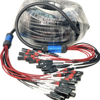 Câble de haut-parleur audio professionnel à 16 canaux Câble serpent XLR à gaine en PVC