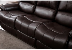 Sofá reclinable marrón, juego de sofá reclinable, sofá reclinable <span class=keywords><strong>manual</strong></span> o eléctrico para sala de estar - Product Image 2