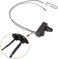 Allumeur de foyer portable en plastique avec bouton-poussoir, kit d'allumage, câble de terre de 50 cm, résistance à 200°C, nécessite une pile AAA