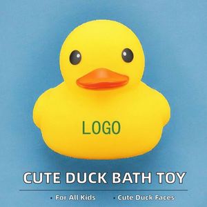 Oem/Odm Factory Sales Cute Plastic Rubber Duck Funny Expressions Sound Water <b>Bath</b> Toy for 5 to 7 Years - Product Image 2