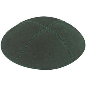 Logo kustom cetak Kippot sutra bordir Yahudi Suede Kippah - Product Image 1