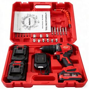 Ensemble d'outils de perçage sans fil LDD09-P avec support OEM, perceuses à percussion sans balais à double vitesse 60 Nm - Product Image 1