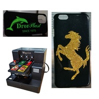 A4 UV dengan pernis UV printer DTF dengan perangkat lunak gratis untuk mencetak botol USB bola kartu pena casing ponsel a4 uv printer flatbed