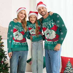 <span class=keywords><strong>Pull</strong></span> de Noël moche en tricot jacquard anti-boulochage, prix d'usine, pas cher pour <span class=keywords><strong>maman</strong></span> et moi, fête de Noël - Product Image 2