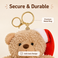 En gros, porte-clés et breloques de sac en peluche ours en peluche et animaux de dessin animé pour sacs à main, sacs à dos, accessoires de clés et décoration